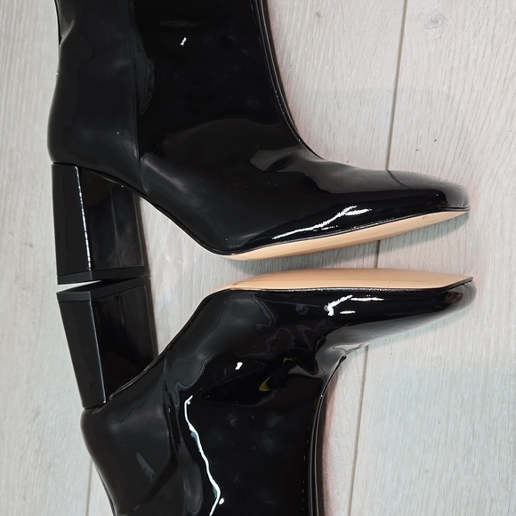 Good American Womens "Like New"Ankle Square Toe Heels Boots shoes sz 7 - Picture 9 of 13